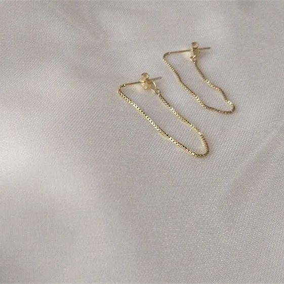 14k Gold Filled Tassel Earrings