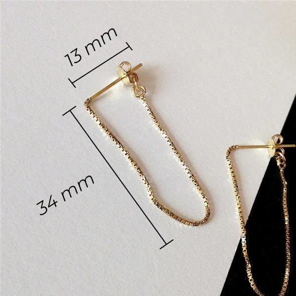 14k Gold Filled Tassel Earrings
