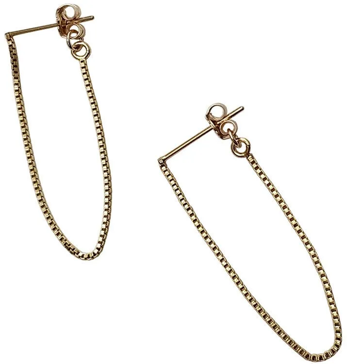 14k Gold Filled Tassel Earrings