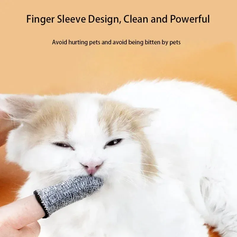 5pcs New Dog Pet Finger Toothbrush Dog Toys Environmental Protection Cloth Glove for Dogs Cats Clean Teeth Pet Accessories