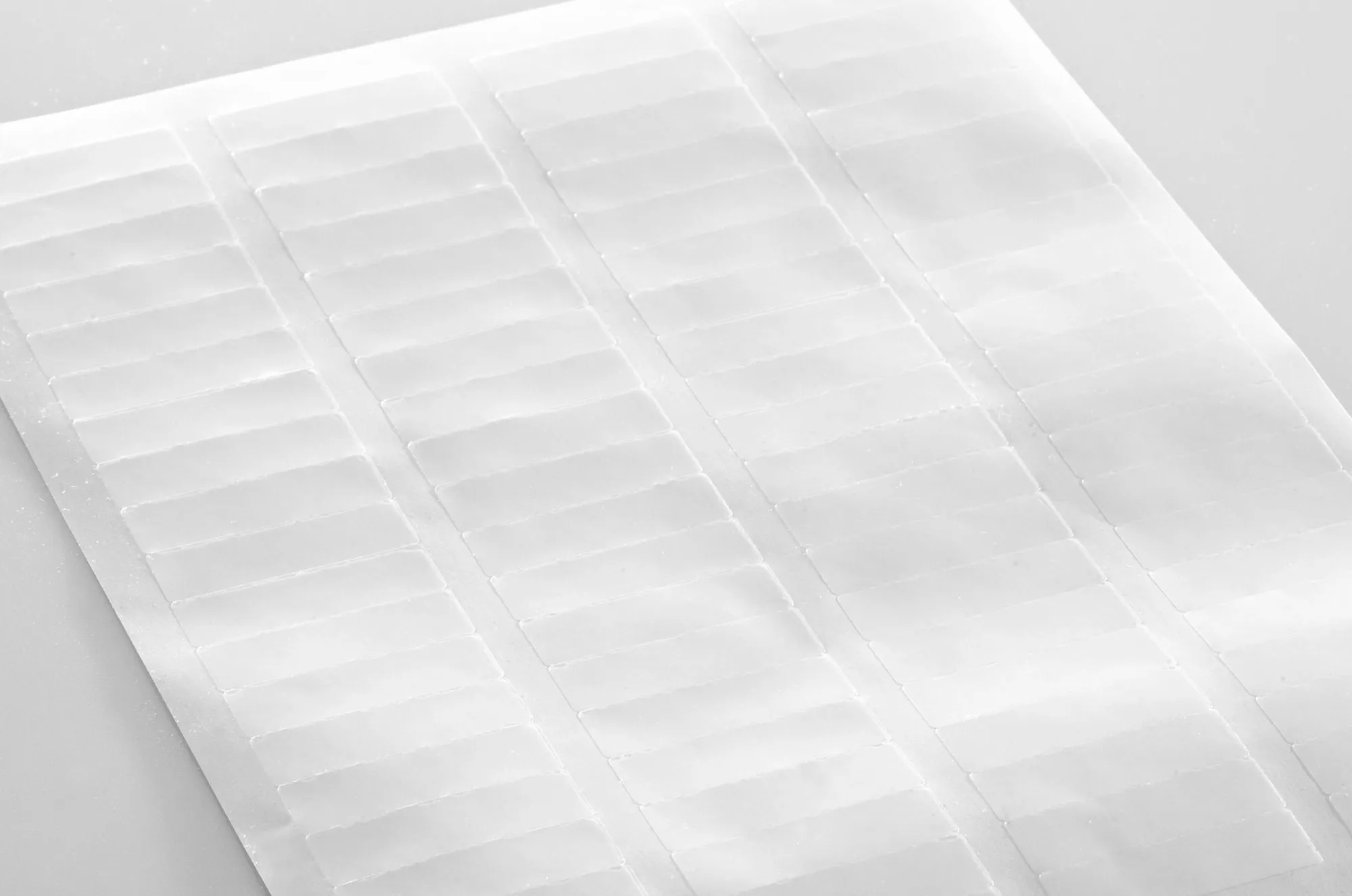 Clear Gloss Return Address Labels, 1.75" x 0.5" Rectangle Shape, for Laser Printers with Template and Printing Instructions, 5 Sheets, 400 Labels (R175)