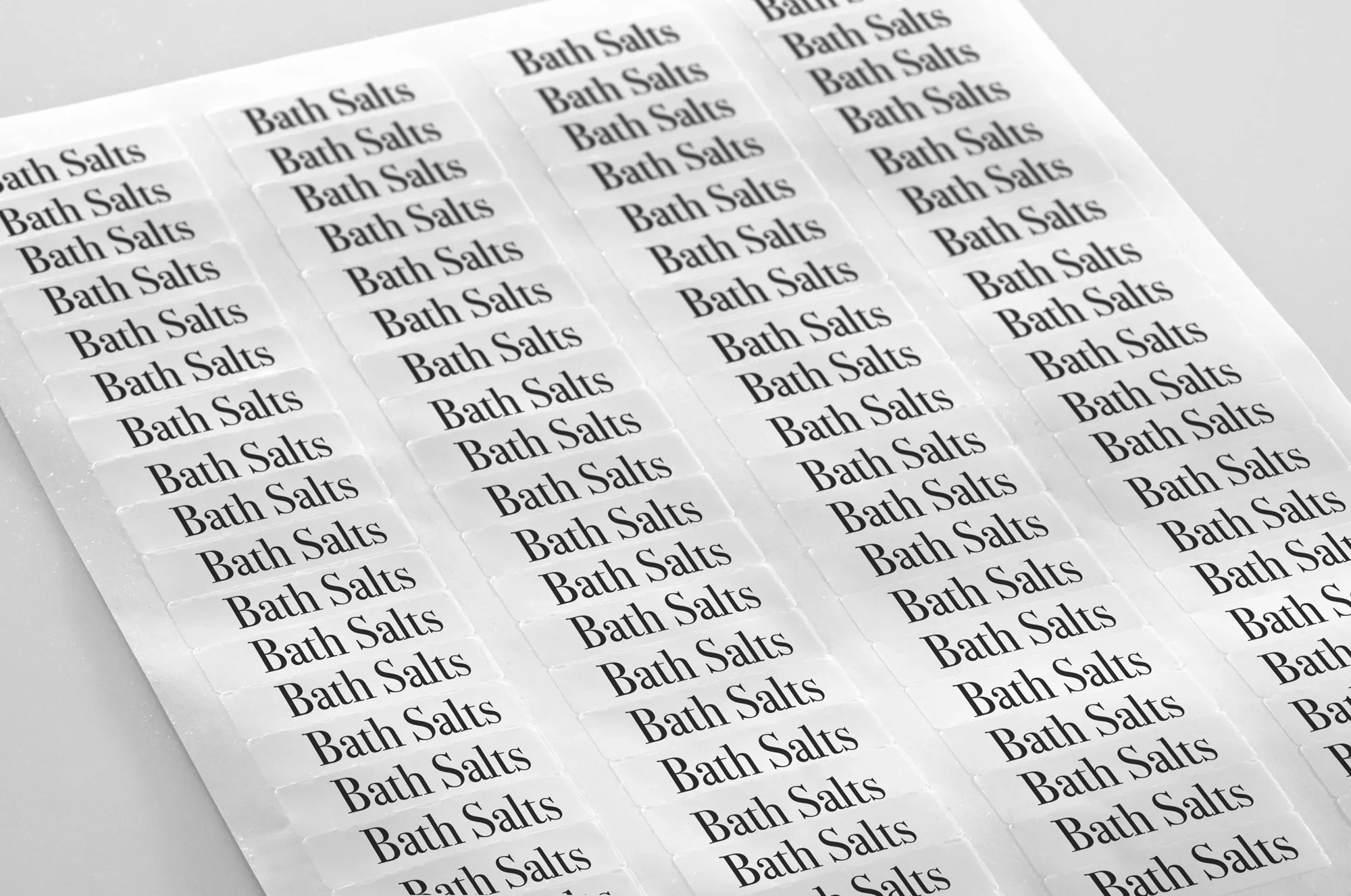 Clear Gloss Return Address Labels, 1.75" x 0.5" Rectangle Shape, for Laser Printers with Template and Printing Instructions, 5 Sheets, 400 Labels (R175)