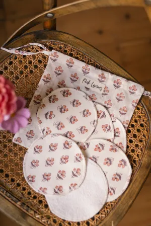 Face Wipes (Set of 6) in Desert Rose Print