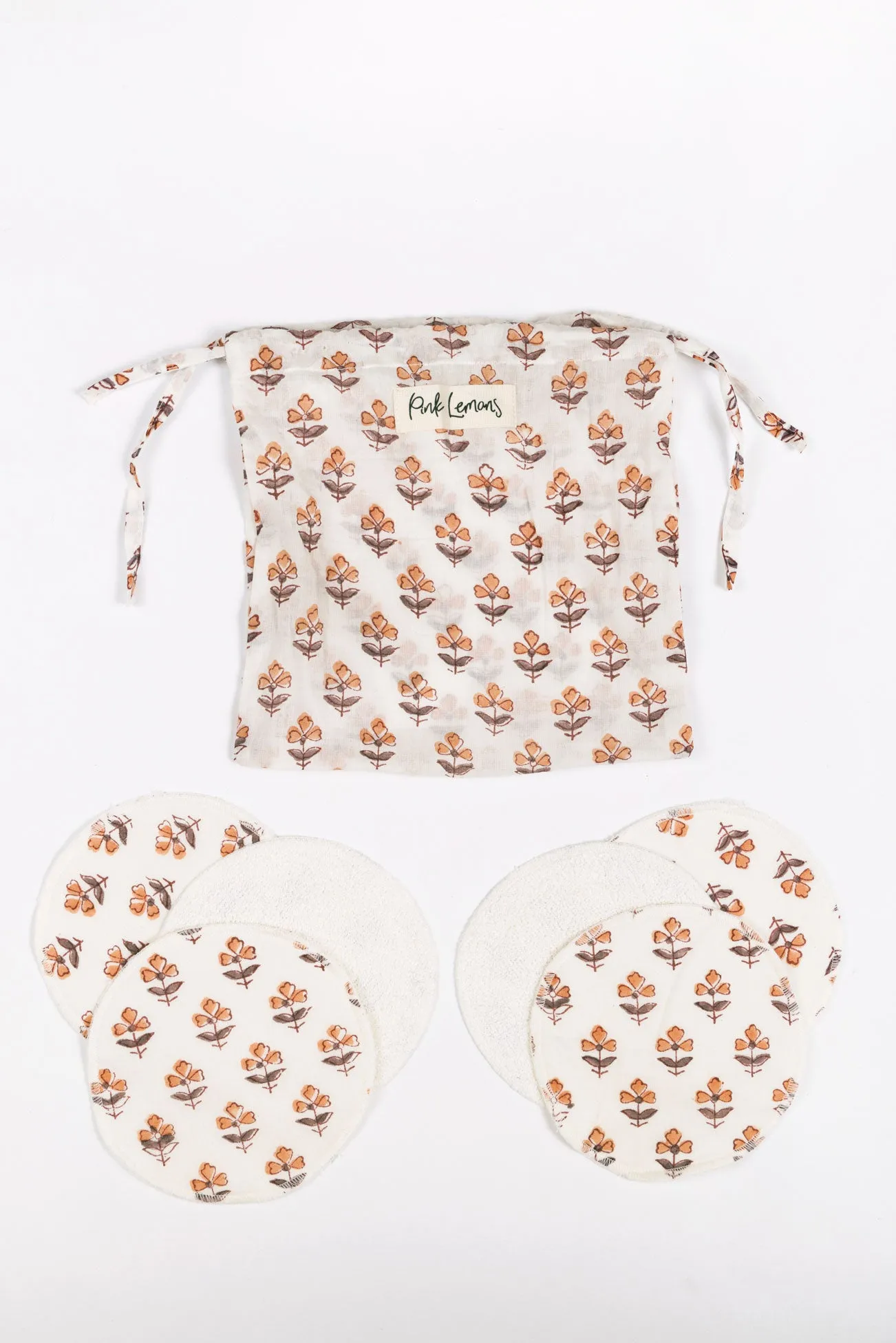 Face Wipes (Set of 6) in Desert Rose Print