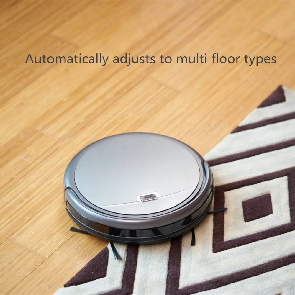 Ilife A4s Robotic Vacuum Cleaner with Powerful Suction, Self-Charging, Super Quiet Design, Remote Control Cleaning Robot for Thin Carpet and Hard Floor