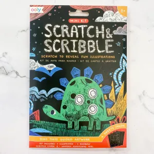 Mini Scratch and Scribble Art Kit: Dino Days by OOLY