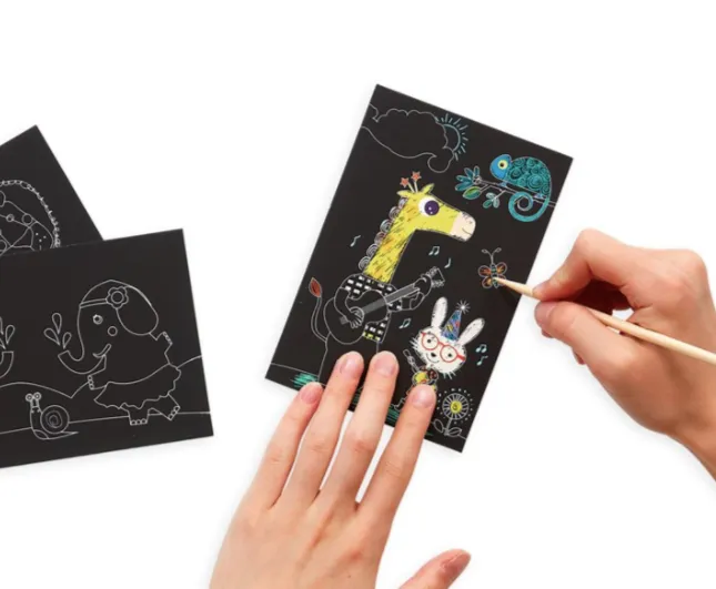 Ooly - Mini Scratch & Scribble Kit Safari Party