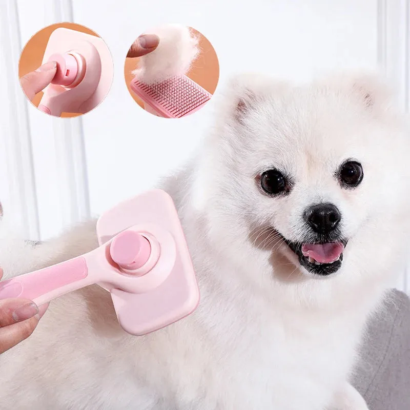 Self-Cleaning Dog & Cat Grooming Brush