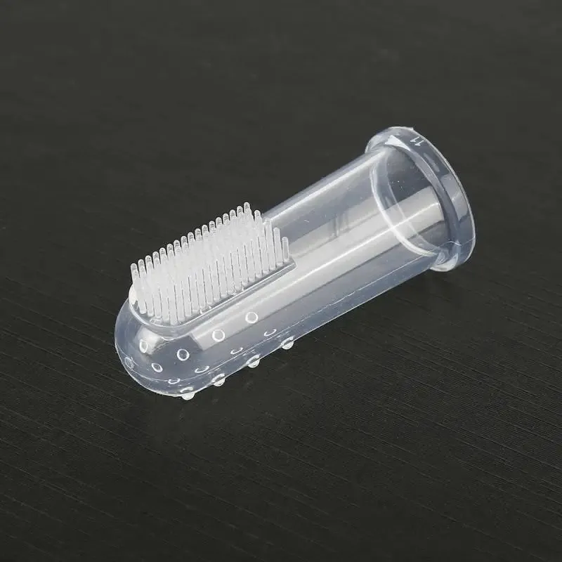 Soft Finger Toothbrush for Pets - Silica Gel Brush for Dental Care