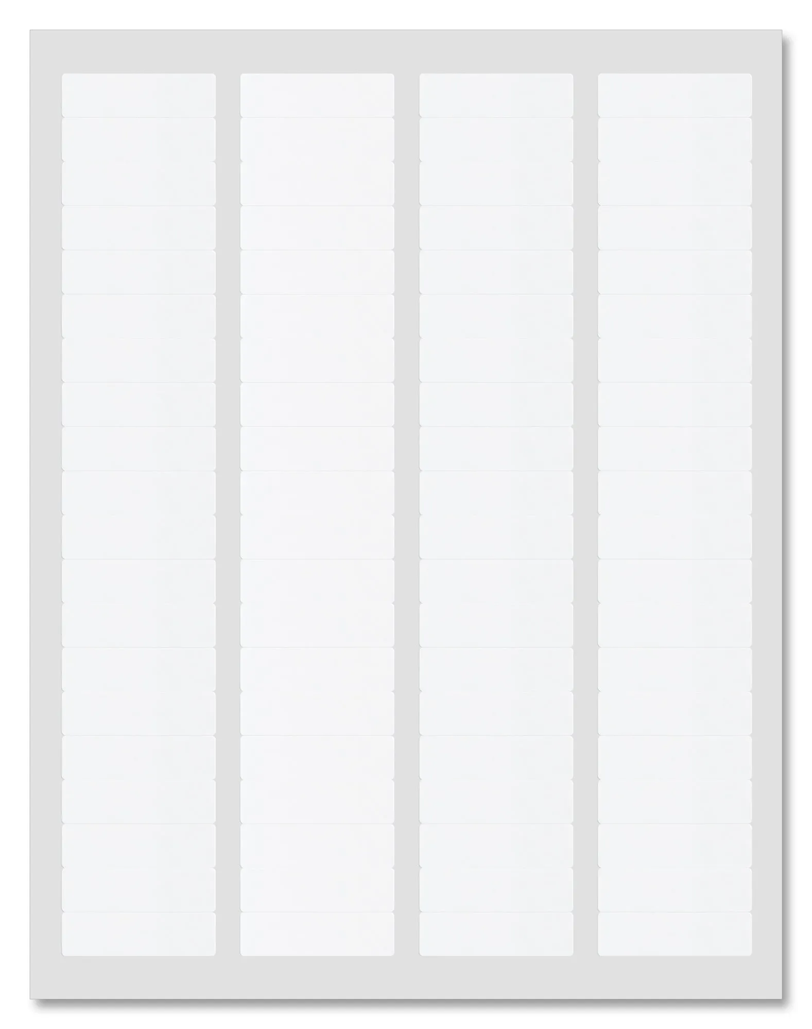 Waterproof White Matte Return Address Labels, 1.75" x 0.5" Rectangle Shape, for Laser Printers with Template and Printing Instructions, 5 Sheets, 400 Labels (WP17)