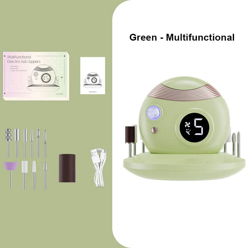 Xmas Sales - 50% OFFMultifunctional Automatic Nail Clippers - Clipping, Polishing, Grinding, and Curing!
