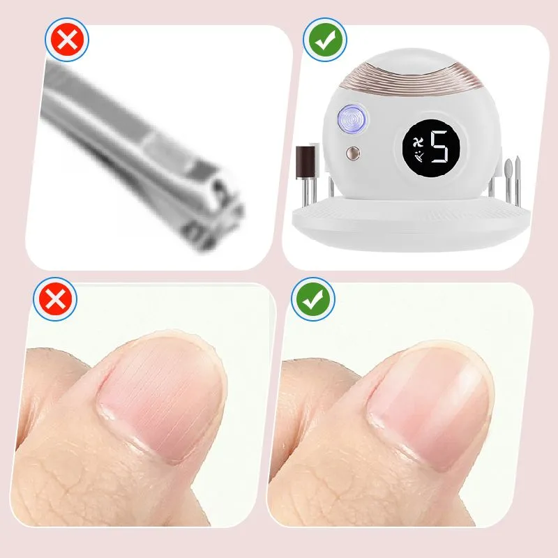 Xmas Sales - 50% OFFMultifunctional Automatic Nail Clippers - Clipping, Polishing, Grinding, and Curing!