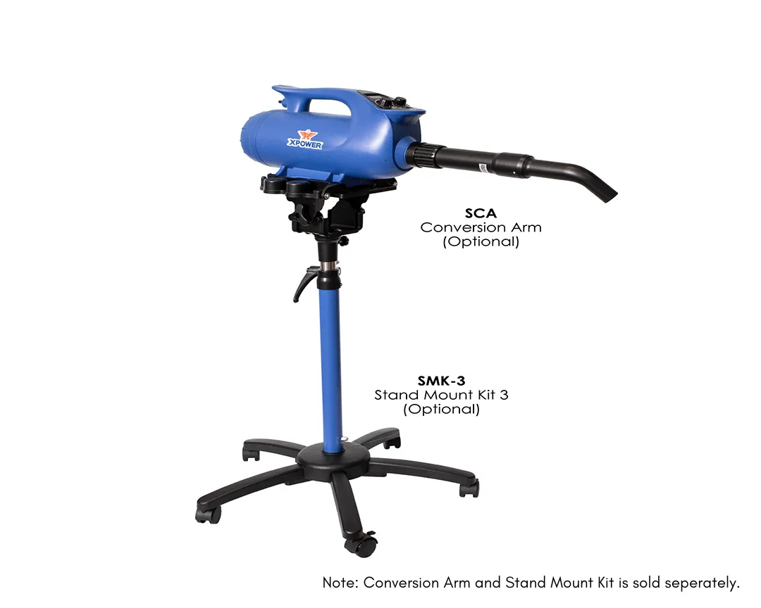 XPOWER B-8S Elite Pro Brushless Motor Dog Grooming Heat Force Dryer